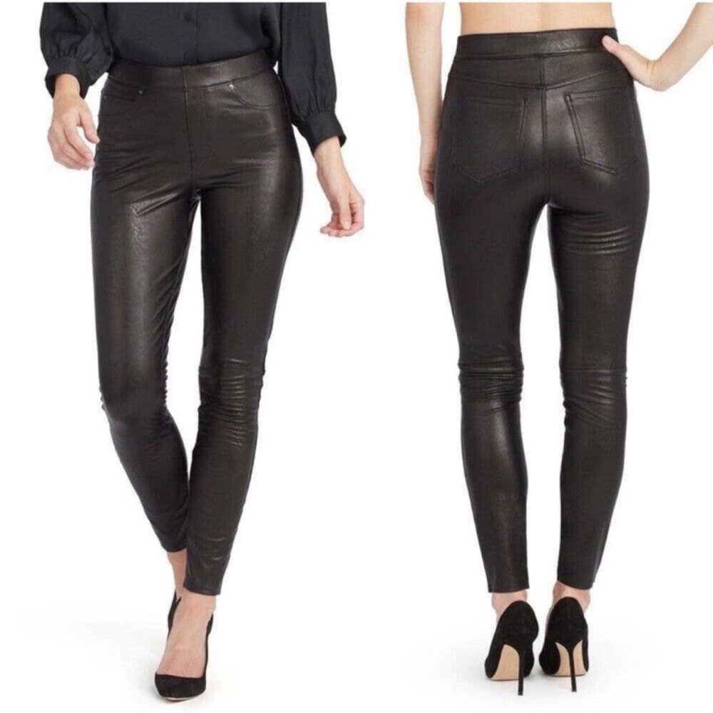 SPANX Glossy Black Leggings - Picture 3 of 14